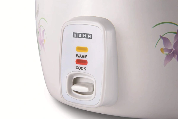 USHA MC-3710 Electric Rice Cooker  (1 L, Multicolor) - 500 Watts, WHITE, 2 YEAR